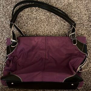 Black and purple tote/purse